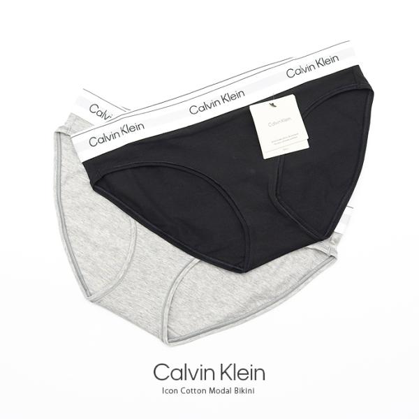 ビキニショーツ カルバンクライン CALVIN KLEIN レディース QF8520 Icon Cotton Modal Bikini ショーツ パンツ ビキニ 見せパン 下着 女性 ギフト 高級 SNS