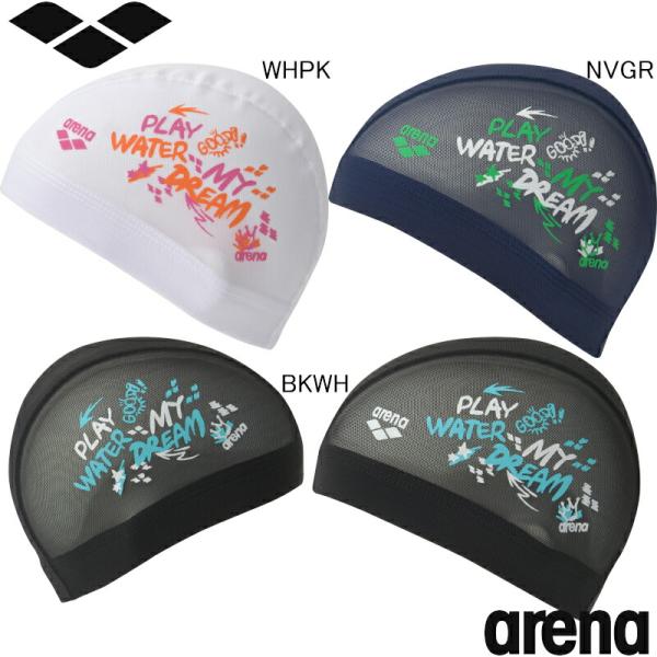 ◇スタイル◇メッシュキャップ両面同一(アリーナロゴは片側のみ)適合サイズ M:50-55cm L:54-59cm日本製公式大会使用不可◇特　徴◇キャッチフレーズをポップにアレンジしたメッシュ素材のスイムキャップ水抜けが良く、ハードなトレーニ...