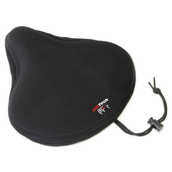 ・座り心地は柔らかく、適度な弾力が衝撃を和らげるゲル内蔵のサドルカバー・サドルカバーのズレを防止するアジャスター付き・ビッグサドル対応 ■サイズ  前後244mm〜269mm×幅254mm〜279mm