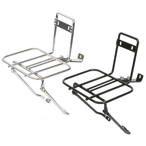 ・強度、デザイン、機能性、さらに取り付けやすさを追求したカンチ台座用フロントキャリア・オリジナル設計のＬ型金具は4通りの装着方法が可能で、サスペンションフォーク車や折りたたみ自転車など、カンチ台座付きであれば加工なくほとんどの自転車に装着可...