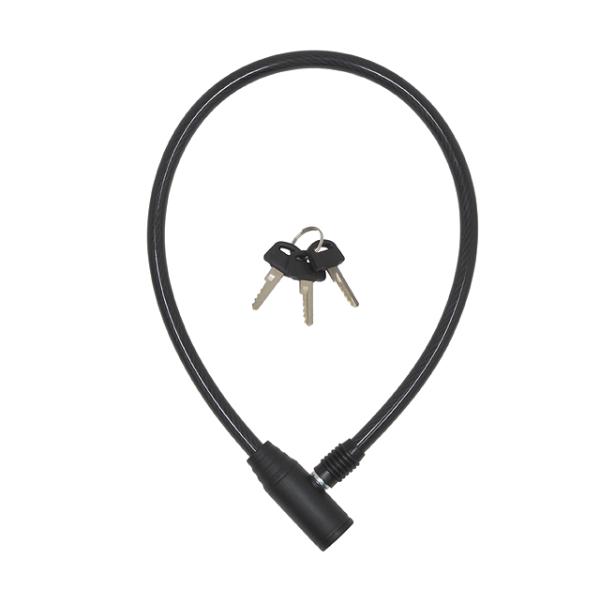 ・リーズナブルな軽量ワイヤーロック・スタンダードなサイズ設計・施錠はギボシを差し込むだけのワンタッチロック・シリンダーサイズも無駄がなく、ワイヤーを二重にすることでズボンのポケットにも入るコンパクトサイズ・キー3本付属 ■付属品　キー 3本...