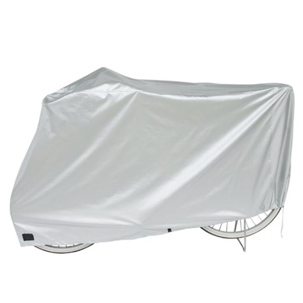 ・破れにくいポリエステルタフタ生地のサイクルカバー・26〜27型の子供乗せと後ろカゴ付きシティサイクルやスポーツサイクルに最適、27型以下の電動アシスト車にも対応・雨による浸み込みを抑える表面撥水加工と二重縫製・ワイヤー錠などを通せる補強穴...