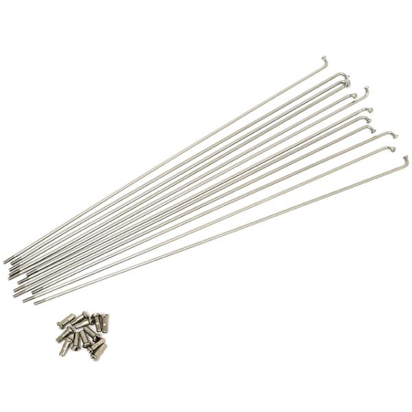 ・12番スポーク・ステンレス製・12本セット・13番真鍮ニップル12個付き ■付属品　真鍮ニップル（#13）：12個■素材　スポーク（#12）：ステンレスニップル（#13）：真鍮■サイズ  #12291mm