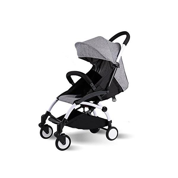 Newox ベビーカー 4輪ベビーカー 機内持ち込み可 軽量 折りたたみ式 通気性良い 収納袋付き 後輪ブレーキ付き 灰色 Buyee Buyee Japanese Proxy Service Buy From Japan Bot Online