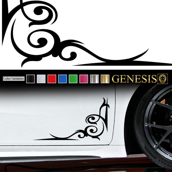 車 ステッカー かっこいい カスタム コーナー 車用 バイナルグラフィック 痛車 ワイルドスピード系 イメチェン スポーツ デカール 10