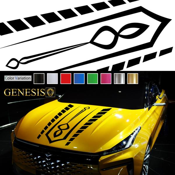 車 ステッカー かっこいい カスタム フロント ボンネット 車用 カスタム ライン バイナルグラフィック ワイルドスピード系 デカール 14色から選べる 05 Front05 バイナルグラフィックのgenesis 通販 Yahoo ショッピング