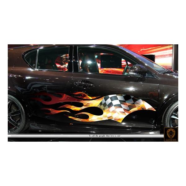 車 ステッカー かっこいい カスタム チェッカーフラッグ 炎 カーステッカー 車用 スポーツ カラー バイナルグラフィック ワイルドスピード系 ユーロ デカール 4 Buyee Buyee Japanese Proxy Service Buy From Japan Bot Online