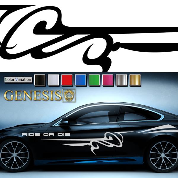車 ステッカー かっこいい カスタム ライン 大きい カーステッカー 車用 バイナルグラフィック ワイルドスピード系 スポーツ 左右 14色から選べる Wa17 Wa17 バイナルグラフィックのgenesis 通販 Yahoo ショッピング