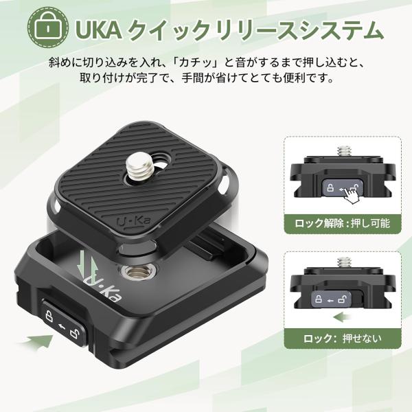 Ulanzi Uka�N�C�b�N�����[�X�Z�b�g F38�v���[�g�Ή� �J�����A�N�Z�T���[ 38mm �A���J�X�C�X�Ή��݊� �N�C�b�N�V���[ �N�C�b�N�����[�X�v���[�g ���i�摜1