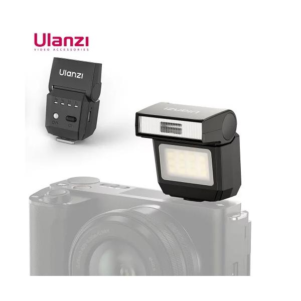 Ulanzi SL03 ミニカメラフラッシュ スピードライト マニュアル スピードライト 90°調整可能 6500K 色温度 4 段階パワーレベル 5600K