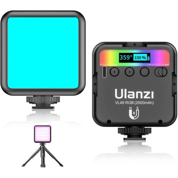 USB-C充電式LEDビデオライト マグネット搭載 2000mAh マグネット搭載 LEDビデオライト 2000mAh USB-C充電式 Amazon
