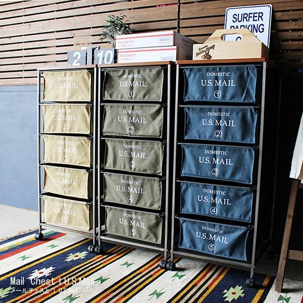 チェストワゴン ストッカー 収納 キャスター付 ストッパー付 ワゴン 5段 スチールフレーム アメリカン カジュアル 男前インテリア 西海岸 布製 キャンバス Wagon05 手作り家具おしゃれ雑貨シルヴァン 通販 Yahoo ショッピング