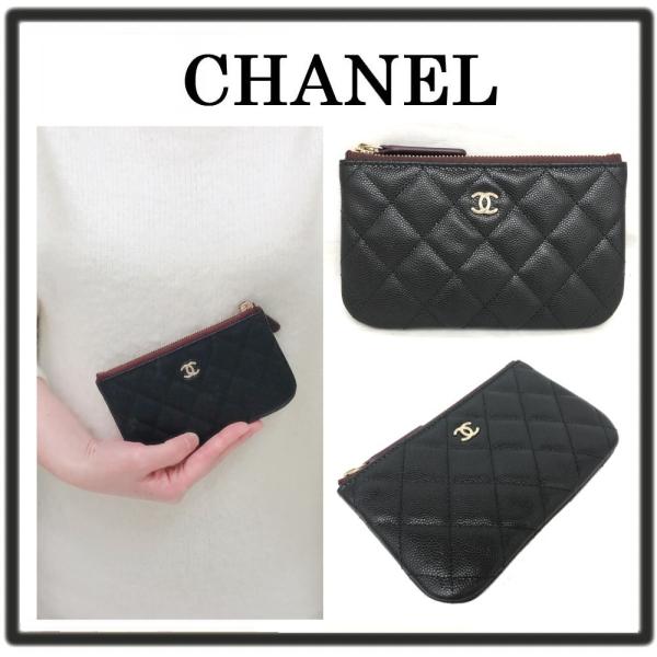 CHANEL シャネル キャビアマトラッセ クラシック ミニ ポーチ