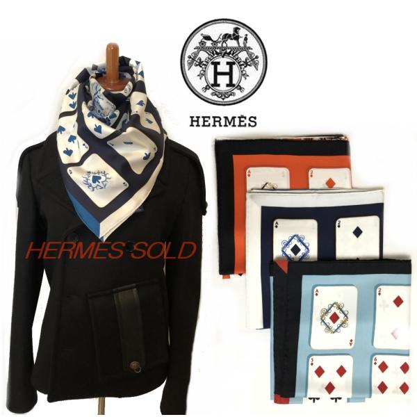 HERMES SOLD エルメス スカーフ カレ 90 トランプ :he0051:symm