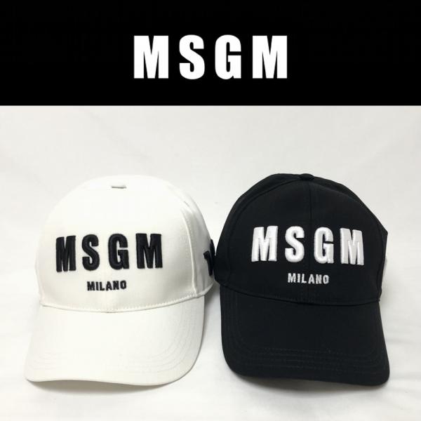 MSGM エムエスジイエム Logo Cap ロゴ キャップ ホワイト