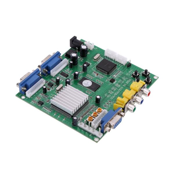 同期信号15, 24, 31KhzをVGAへアップスキャン2つのVGAに出力様々なゲーム機、ゲームに対応16700万色に変換が可能英語、中国語によるオンスクリーンディスプレイ