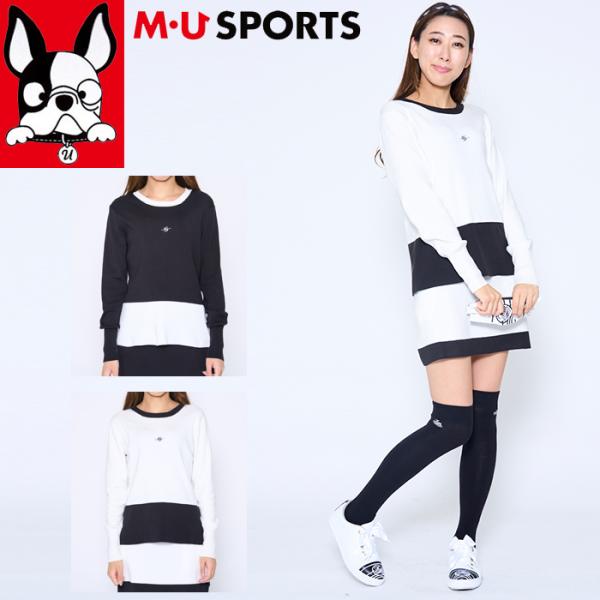 M・U SPORTS MU SPORTS MUスポーツ レディース バイカラー ニット