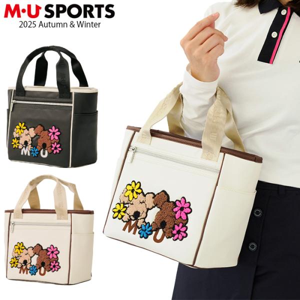 【未使用】 MU SPORTS ポケッダブル カートバッグ ポーチ付き M・U SPORTS 2025年 秋冬新作 MU SPORTS MUスポーツ ゴルフ カート