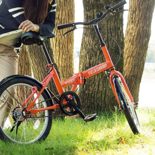 オレンジ色折りたたみ自転車（ナショナル） synergyselect_mg-fcp20