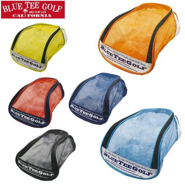シューズケース ナイロン メッシュ 全6色 通気性 抜群 BLUE TEE GOLF ブルーティーゴルフ