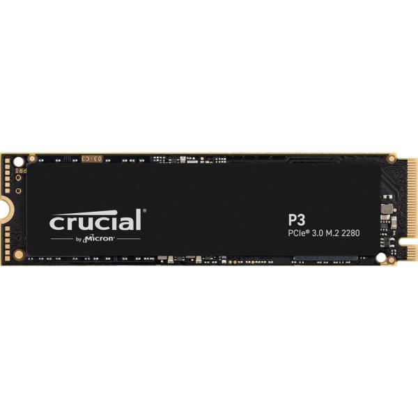Crucial 内蔵SSD P3シリーズ M.2 2280 500GB 最大読込速度 3500MB/s 最大書き込み速度 1900MB/s 110TBW CT500P3SSD8JP