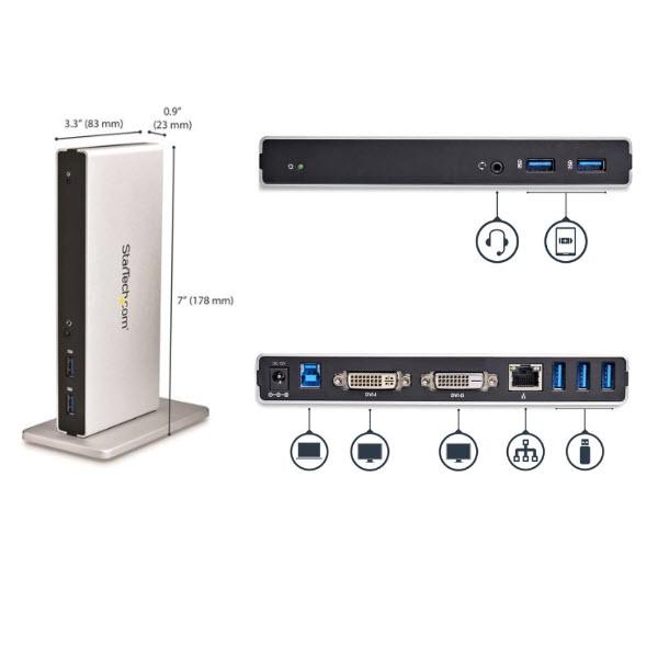 USB3.0接続ドッキングステーション Mac/Windows対応 Amazon.co.jp: StarTech.com USB3.0接続ドック Mac/Windows対応