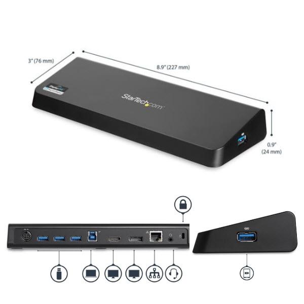 StarTech.com ドッキングステーション/USB Type-A接続/USB 3.0