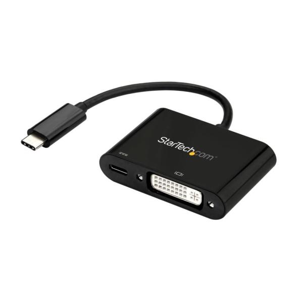 StarTech.com USB-C - DVI ϊA_v^ USB Power DeliveryΉ 1920 x 1200 ubN :USB Type-C(IX) - o:DVI-D(X) CDP2DVIUCP