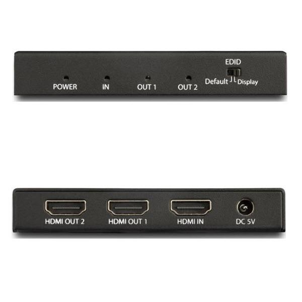 【在庫セール】StarTech.com HDMI分配器 1入力2出力 4K/60 HDMI分配器／1入力2出力／4K60Hz HDMI 2.0対応スプリッター