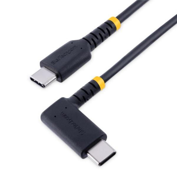 StarTech.com Ltd. USBケーブル/USB-C-USB-C/15cm/USB 2.0/L型 右向き/USB PD 対応/急速充電 & データ転送/Type-C 充電&同期コード R2CCR-15C-USB-CABLE