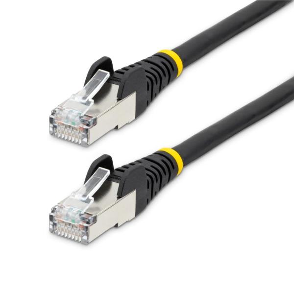 StarTech.com カテゴリー6A LANケーブル/1m/ブラック/LSZH(低煙ゼロハロゲン)/10GbE 500MHz/100W PoE++/S/FTP/ETL認証済 NLBK-1M-CAT6A-PATCH