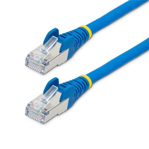 StarTech.com カテゴリー6A LANケーブル/50cm/ブルー/LSZH(低煙ゼロハロゲン)/10GbE 500MHz/100W PoE++/S/FTP/ETL認証済 NLBL-50C-CAT6A-PATCH