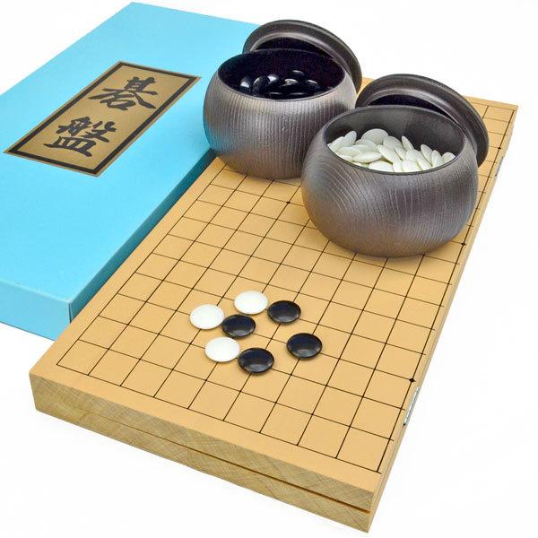 囲碁セット 新桂6号折碁盤セット(プラ碁石梅・ブロー碁笥