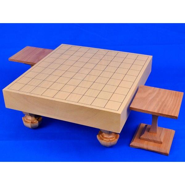 将棋盤 本桂2寸足付将棋盤(駒台付き)【囲碁将棋専門店の将碁屋 将棋盤 本桂2寸足付将棋盤(駒台付き)【囲碁将棋専門店の将碁屋