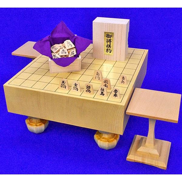 将棋セット 新かや3寸足付将棋盤セット(木製将棋駒黄楊特上彫 将棋セット 新かや3寸足付将棋盤セット(木製将棋駒黄楊特上彫