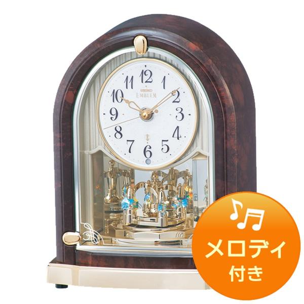 美品 SEIKO HW426B ダークブラウン 高級置時計　エンブレル セイコー Yahoo!オークション -「seiko emblem」(置時計、掛時計