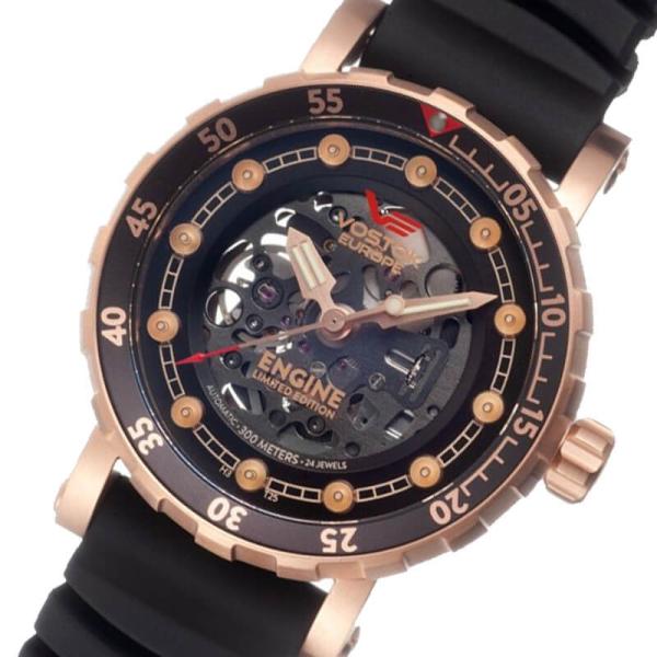 VOSTOK EUROPE�i�{�X�g�[�N���[���b�p�j ENGINE�i�G���W���j �������� �X�P���g�� �r���v ���[�Y�S�[���h NH72-571B648 ���K�A���i