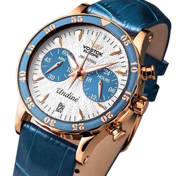 VOSTOK EUROPE(�{�X�g�[�N ���[���b�p) Undine �E���f�B�[�l 39mm�a���f�B�[�X�E�H�b�` VK64-515B527 �r���v