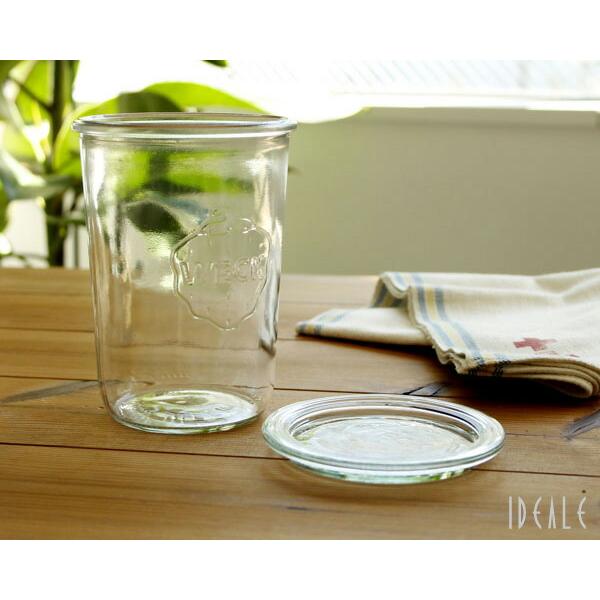 【耐熱 電子レンジ対応 おしゃれ:食器日和】WECKのスタンダードフォルム、シンプルなモールドシェイプです。スパイス入れ、小物入れ、ジャムやピクルスの保存容器など、様々な使い方ができます。オプションのゴムパッキンとクリップがあれば、簡単に密...