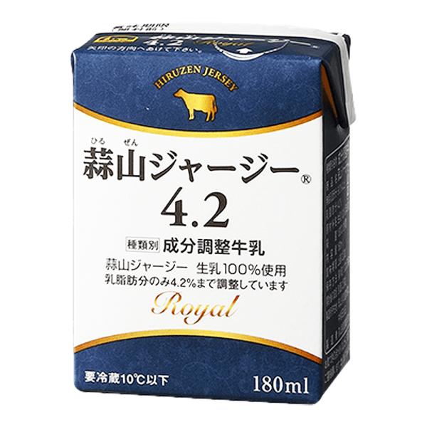 【商品概要】種類別名称：成分調整牛乳商品名：蒜山ジャージー4.2牛乳無脂乳固形分：9.0％以上乳脂肪分：4.2％原材料：生乳100％内容量：180ml殺菌条件：130℃・2秒間アレルギー物質：乳賞味期限：製造日から10日（出荷日から9日）保...