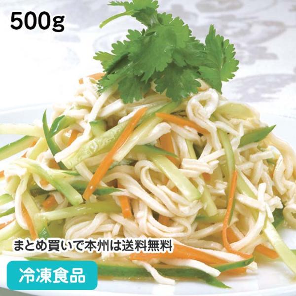 押し豆腐を麺状に細切りした商品です。サラダや、炒め物、スープの具材として使われ、低糖質・高タンパクなところが今注目されています。大豆加工品の為、栄養価の高い商品です。■原材料：大豆(遺伝子組み換え不分別)(アメリカ)、食塩／豆腐用凝固剤、着...