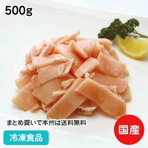 鶏肉のムネ肉の小間です。カット済みですので、そのまま使用できます。■原材料：鶏ムネ（国産）■調理方法：冷蔵庫内解凍・お急ぎの場合は流水解凍後、加熱■最終加工地：日本（三重）■規格：500g■メーカー：フーズ　タヒコ関連ワード：イベント 学園...