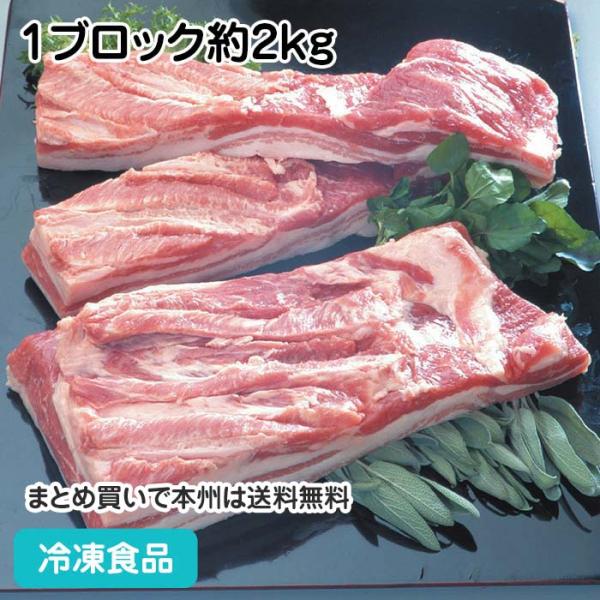赤身と脂肪が層になって三枚肉ともよばれるバラブロック。きめはやや粗いがかたくなく、風味とコクがある。ベーコン、煮込み料理などに。■原材料：豚肉(バラ)(デンマーク、スペイン、ハンガリー、アメリカ、メキシコ産等)※輸入状況により、産地変更の場...