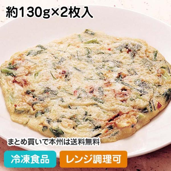 本場韓国で1枚1枚手焼き仕上げ!生地のもちもち感が断然違います。レンジまたはフライパンで焼いて下さい。■原材料：チヂミ粉(小麦粉、デキストリン、塩、たまねぎ粉末、にんにく粉末、イースト)、イカ、ニラ、わけぎ、玉ねぎ、にんじん、大豆油、海鮮シ...