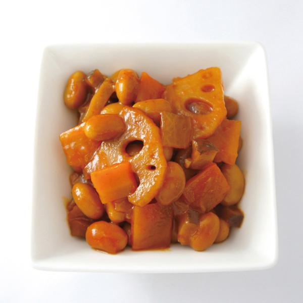 業務用 ソフトな噛みごこち 根菜と大豆のトマト煮 1kg 20928 和食 野菜 惣菜 おかず 洋惣菜 小さめにカット 堂本食品