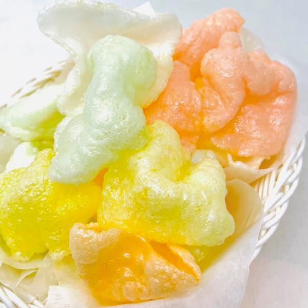 【業務用】【業務用食材】【常温商品】【7,990円以上ご購入で送料無料】【食彩ネットショップ】揚げるだけで簡単に仕上がるカラフルなスナックです。料理に添えたり、パーティーや催事、おやつにもご使用いただけます。色は赤、橙、黄、黄緑、白の5色の...