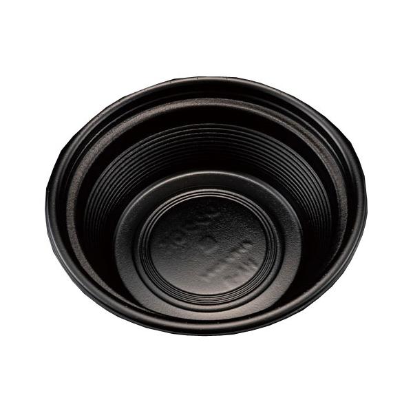 業務用 麺丼 本体(490) 黒 212×212×70mm 50枚入 23304 弁当 容器 イベント 箱 テイクアウト デリバリー 使い捨て 爆買