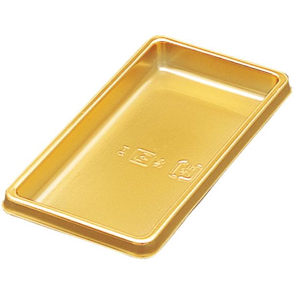 業務用 B-1 ゴールドトレー 長角 (40X80X8mm)  100枚 菓子包装 ケーキトレー