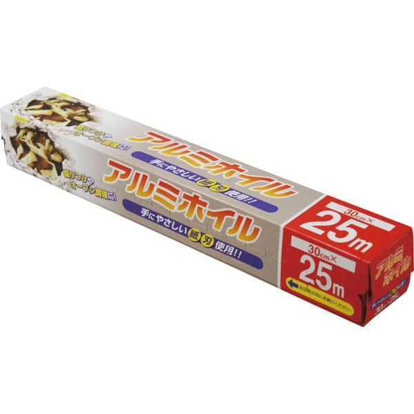 【業務用】【常温商品】【規格内容】幅３０ｃｍ×長さ２５ｍ巻【厚み】０．０１１ｍｍ【形状】内刃（蓋）【材質】ＡＬ（アルミ）刃の材質：紙【補足２】使い捨て【色】銀【柄】柄無【商品特徴】オーブン料理や盛り付けに。■【材質】：ＡＬ（アルミ）刃の材質...