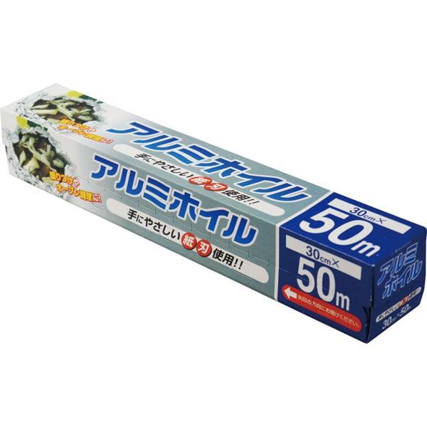 【業務用】【常温商品】【規格内容】幅３０ｃｍ×長さ５０ｍ巻【厚み】０．０１１ｍｍ【形状】内刃（蓋）【材質】ＡＬ（アルミ）刃の材質：紙【補足２】使い捨て【色】銀【柄】柄無【商品特徴】オーブン料理や盛り付けに。■【材質】：ＡＬ（アルミ）刃の材質...